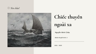 Ngữ Văn 12: Chiếc Thuyền Ngoài Xa - Nguyễn Minh Châu