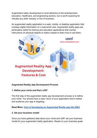 Augmented Reality App Development_ 2022 Features & Cost