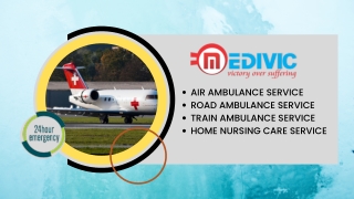 Medivic Air Ambulance Service in Indore and Raipur along with all Restorative Support