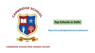 Top Schools in Delhi