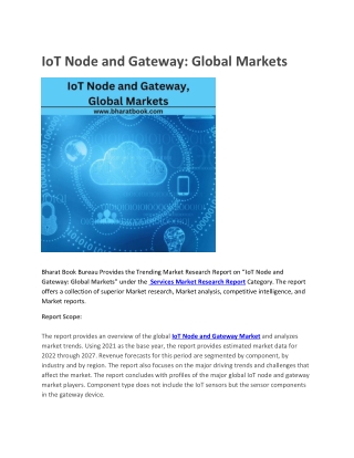 IoT Node and Gateway, Global Markets