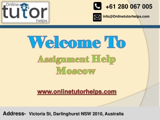 Assignment Help Moscow PPT