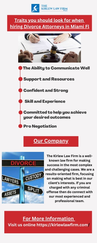 Traits you should look for when  hiring Divorce Attorneys in Miami Fl