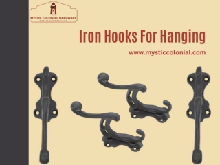 Why Should You Décor The House With Iron Hooks For Hanging?