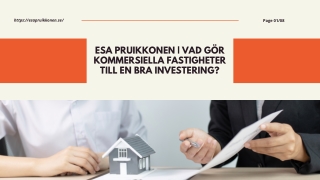 Vilka är fördelarna med att investera i kommersiella fastigheter?