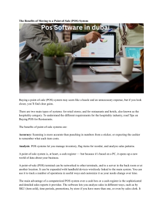 Pos Software in dubai