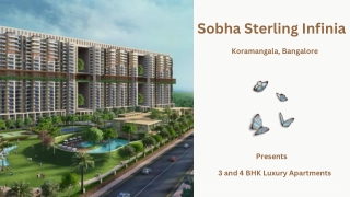 Sobha Sterling Infinia Koramangala Bangalore - E-Brochure