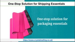 One-Stop Solution for Shipping Essentials