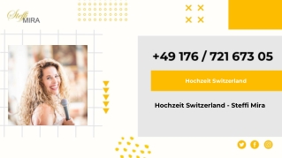 Hochzeit Switzerland - Steffi Mira
