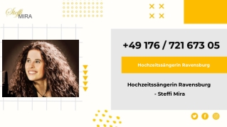 Hochzeitssängerin Ravensburg - Steffi Mira