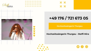 Hochzeitssängerin Thurgau - Steffi Mira