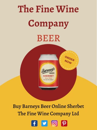 Buy Barneys Beer Online Sherbet – The Fine Wine Company Ltd