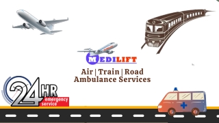 Avail Medilift Train Ambulance from Guwahati and Ranchi with ICU Support