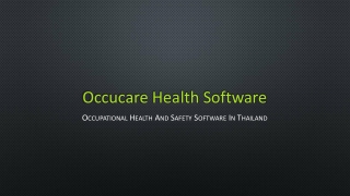 Occupational Health And Safety Software In Thailand