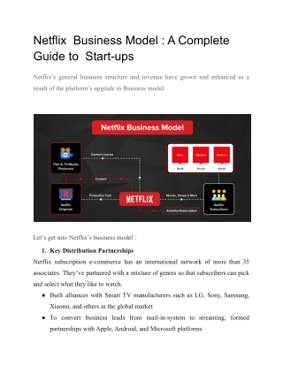 Netflix  Business Model _ A Complete Guide to  Start-ups