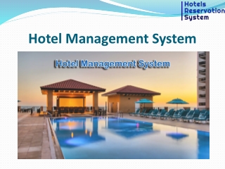 Hotel Management System