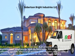 Robertson Bright Providing Commercial and Residential Elect