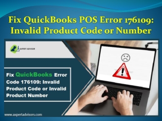 Fix QuickBooks POS Error 176109: Invalid Product Code or Number