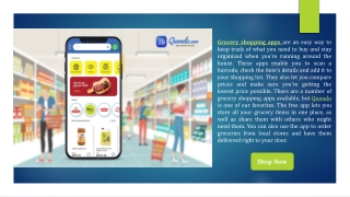 Favourite Grocery Shopping Apps