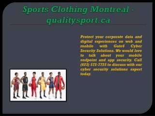 Sports Clothing Montreal - qualitysport.ca