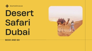 Best Desert Safari in Dubai