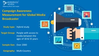 Campaign Awareness Measurement for Global Media Broadcaster
