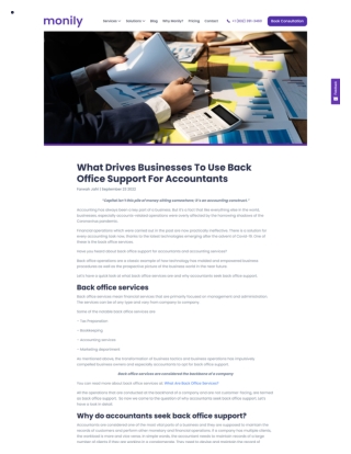 What Drives Businesses To Use Back Office Support For Accountants