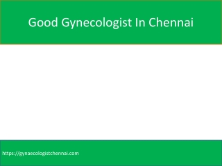 good gynecologist in chennai