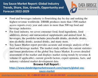 Soy Sauce Market