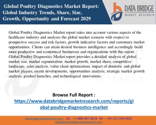 Global Poultry Diagnostics Market to Register Highest CAGR Growth of 9.13%