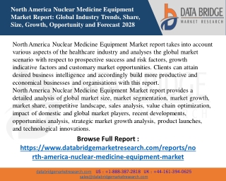 North America Nuclear Medicine Equipment Market to Reach A CAGR of 4.10%