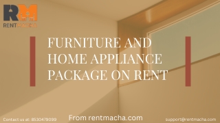 FURNITURE PACKAGE ON RENT- RENTMACHA