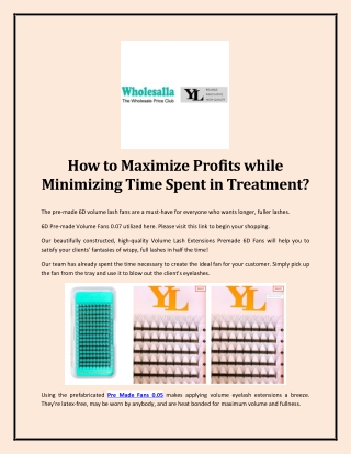 How to Maximize Profits while Minimizing Time Spent in Treatment