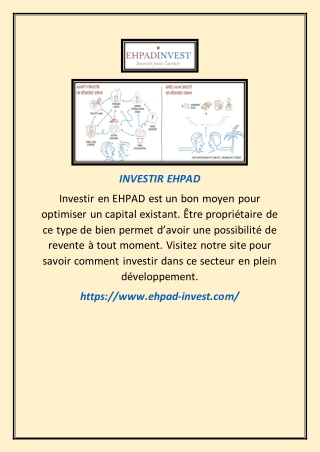 INVESTIR OU INVESTISSEMENT EN EHPAD