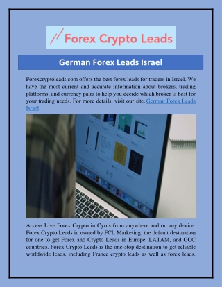 German Forex Leads Israel  Forexcryptoleads