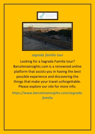 sagrada familia tour