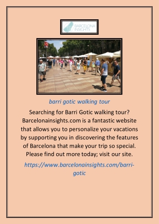 barri gotic walking tour