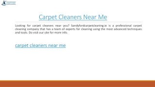 Carpet Cleaners Near Me  Sandyfordcarpetcleaning.ie