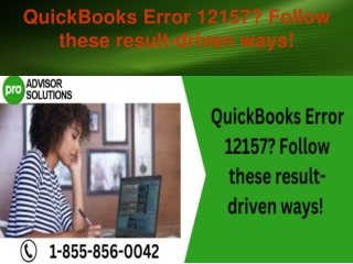 QuickBooks Error 12157 Follow these result-driven ways