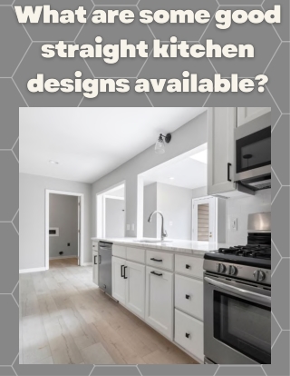 What are some good straight kitchen designs available Mohit Bansal Chandigarh