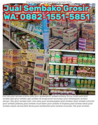 088ᒿ-1551-5851 (WA) Usaha Toko Grosir Sembako Distributor Sembako Wonogiri