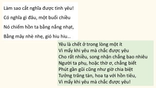 Bài giảng Ngữ văn 11 - Tuần 21: Văn bản "Vội vàng"