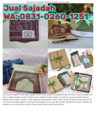 ౦8౩1·౦ᒿϬ౦·1ᒿ51 (WA) Bursa Sajadah Online Sajadah Souvenir Tahlilan
