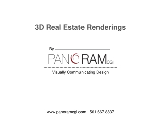 3D Real Estate Renderings by Panorama CGI