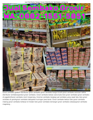 ౦88ᒿ-l55l-585l (WA) Grosir Sembako Ambarawa Bisnis Grosir Sembako