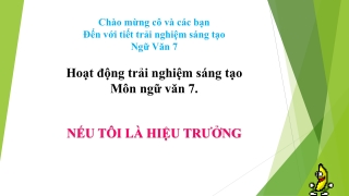 Hoạt động trải nghiệm sáng tạo môn Ngữ văn 7