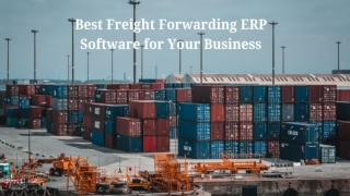 freight forwarding erp software