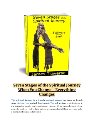 Seven stages of the spiritual journey