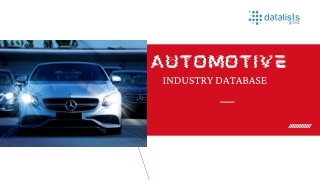 AUTOMOTIVE industry database