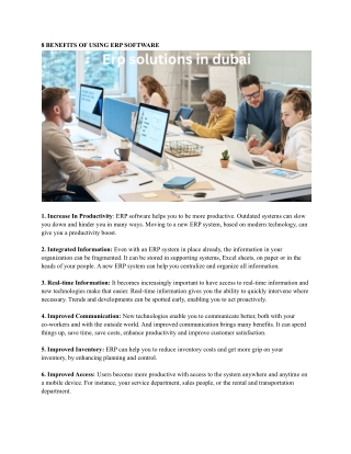 Erp solutions in dubai